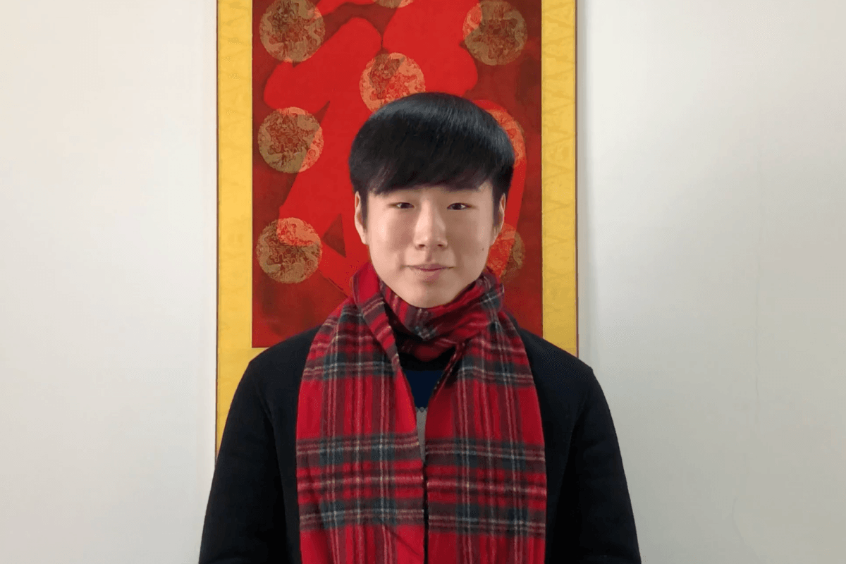 班长黄旭明发表新春贺词。