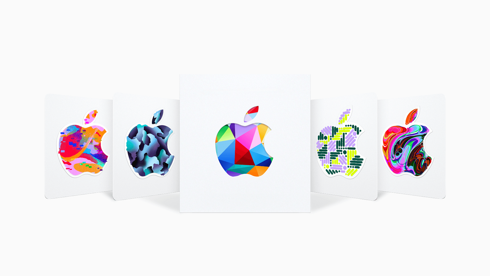 Apple 礼品卡实体卡正面图样(美国)